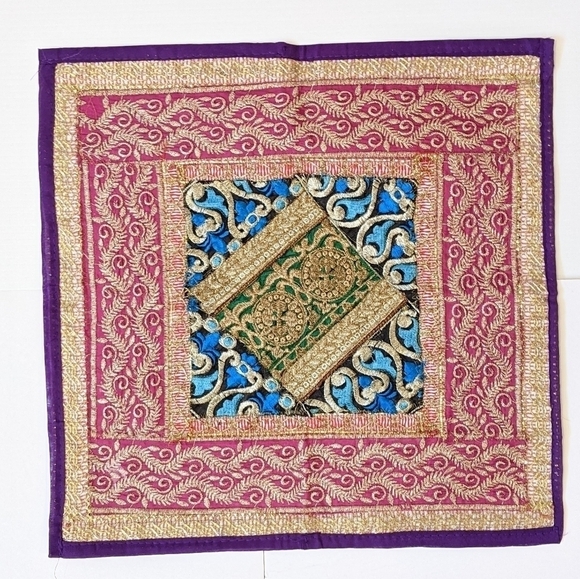 2 Boho Indian patchwork cushion covers - Picture 7 of 11